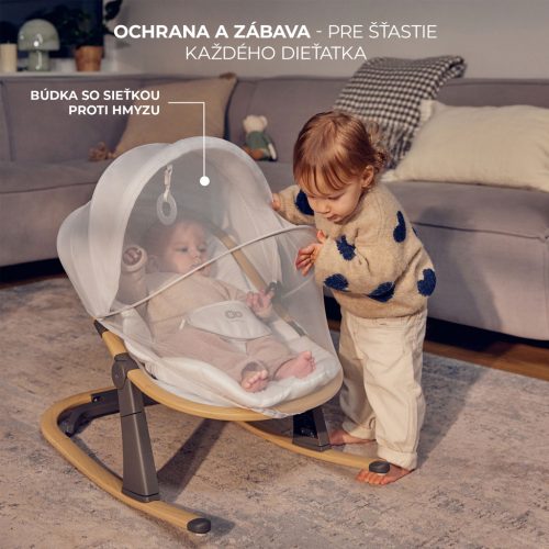 KINDERKRAFT Elsu Grey pihenőszék, 9 kg-ig