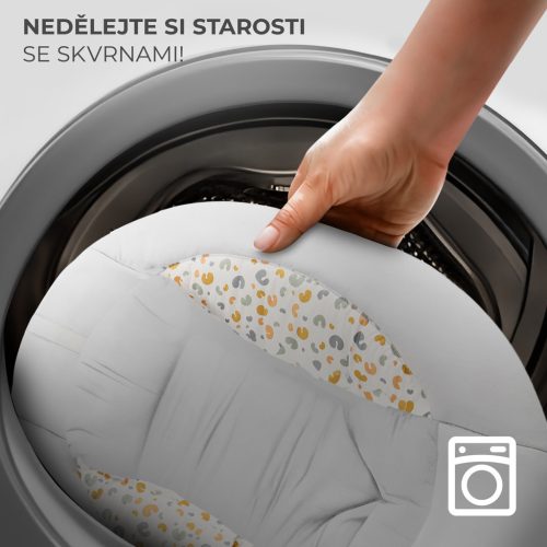 KINDERKRAFT Pihenőszék hintával és dallammal 2 az 1-ben Lumi, 9 kg-ig, Premium Light Grey