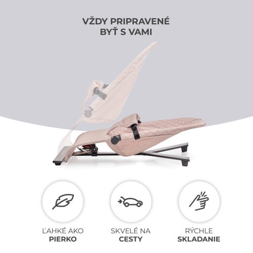 KINDERKRAFT Pihenőszék hintázó Mimi Beige, 9 kg-ig