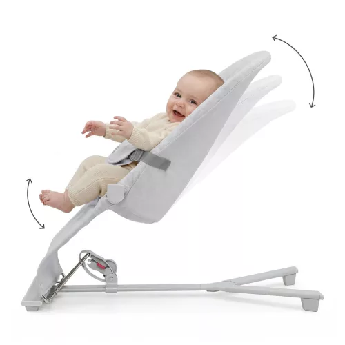 KINDERKRAFT Pihenőszék hintázó Mimi Light grey, do 9 kg