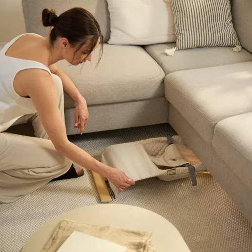 KINDERKRAFT Pihenőszék hintázó Mimi Light grey, do 9 kg