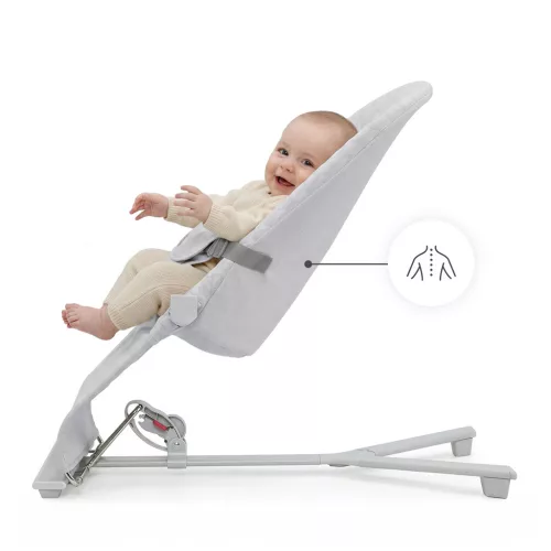KINDERKRAFT Pihenőszék hintázó Mimi Light grey, do 9 kg