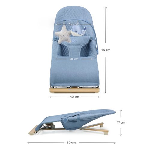 KINDERKRAFT Mimi Nordic Breeze hintaszék, 9 kg-ig