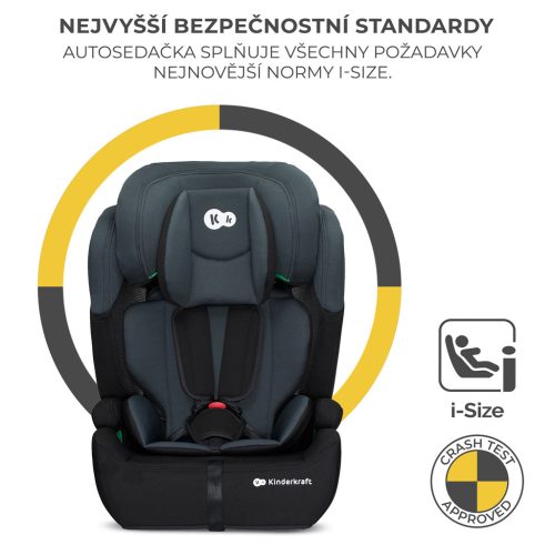 KINDERKRAFT Autósülés Comfort up i-size black (76-150 cm)
