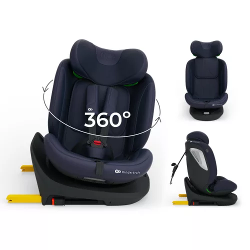 KINDERKRAFT Autósülés i-Grow 2 Plus (40-150 cm) Navy