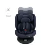 KINDERKRAFT Autósülés i-Grow 2 Plus (40-150 cm) Navy