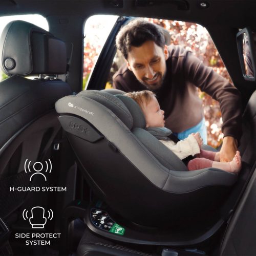 KINDERKRAFT Autósülés I-Guard I-size (40-105 cm) Szürke