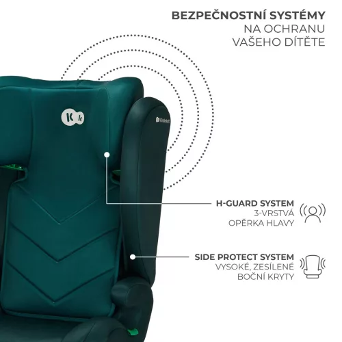 KINDERKRAFT Autósülés i-Spark i-Size 100-150 cm Zöld