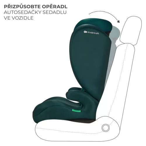 KINDERKRAFT Autósülés i-Spark i-Size 100-150 cm Zöld