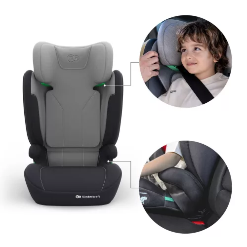 KINDERKRAFT Autósülés i-Spark 2 Plus i-Size (100-150 cm) Grey