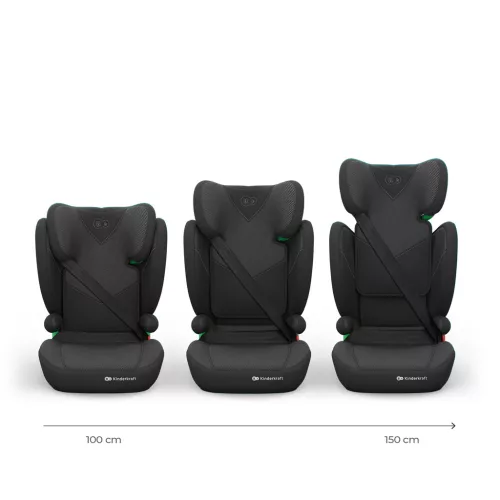 KINDERKRAFT Autósülés Junior Fix 2 Plus (100-150 cm) Black