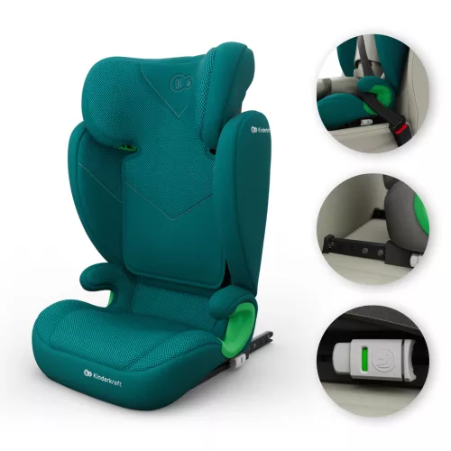 KINDERKRAFT Autósülés Junior Fix 2 Plus (100-150 cm) Green