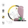 KINDERKRAFT Autósülés Junior Fix 2 Plus (100-150 cm) Pink