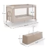 KINDERKRAFT Utazóágy LEODY UP Beige