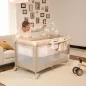 KINDERKRAFT Utazóágy LEODY UP Beige kiegészítőkkel