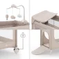 KINDERKRAFT Utazóágy LEODY UP Beige kiegészítőkkel