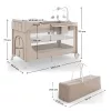 KINDERKRAFT Utazóágy LEODY UP Beige kiegészítőkkel