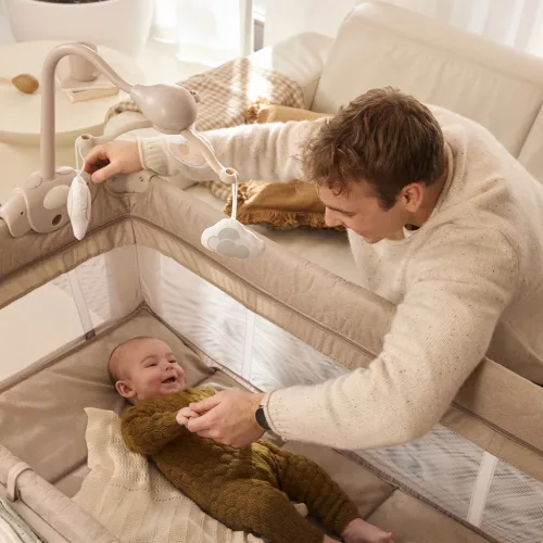 KINDERKRAFT Utazóágy LEODY UP Grey