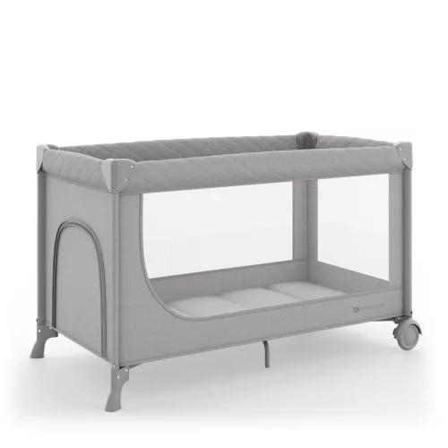 KINDERKRAFT Utazóágy LEODY UP Grey kiegészítőkkel