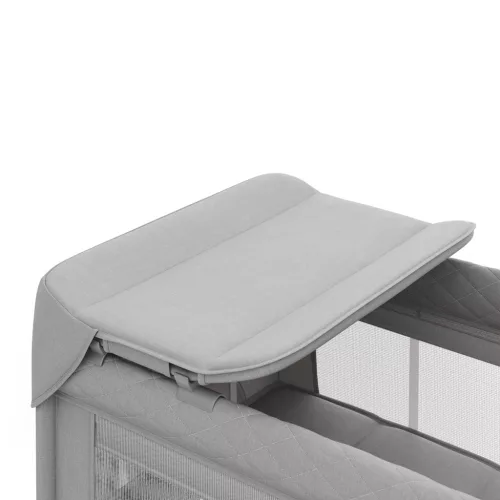 KINDERKRAFT Utazóágy LEODY UP Grey kiegészítőkkel
