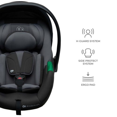 KINDERKRAFT Mink Pro 2 i-size autósülés (0-13 kg) és Mink FX 2 alap szürke