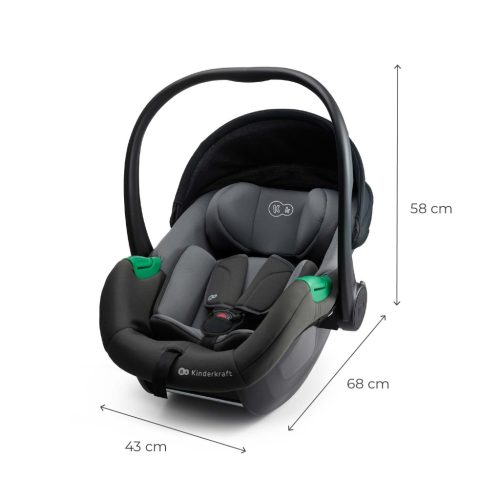 KINDERKRAFT Mink Pro 2 i-size autósülés (0-13 kg) és Mink FX 2 alap szürke