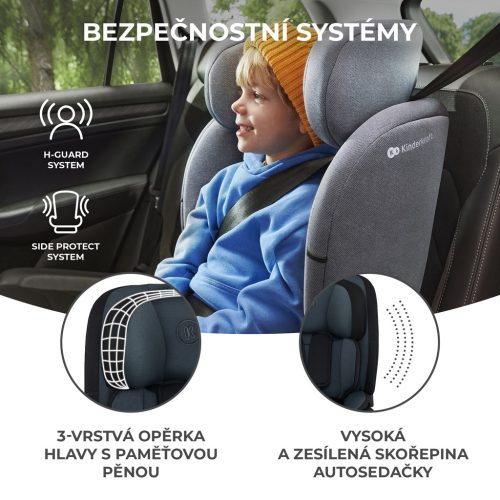 KINDERKRAFT Autósülés Oneto3 i-Size 76-150cm + Isofix Grafit fekete