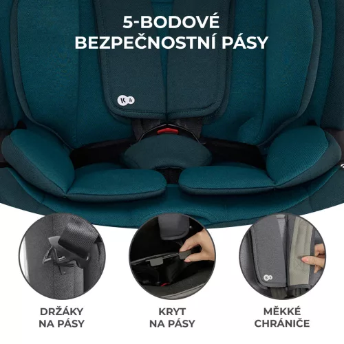KINDERKRAFT Autósülés Oneto3 i-Size 76-150cm + Isofix Harbor kék