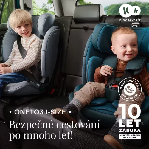KINDERKRAFT Autósülés Oneto3 i-Size 76-150cm + Isofix Harbor kék