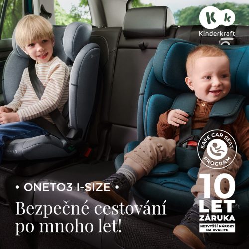 KINDERKRAFT Autósülés Oneto3 i-Size 76-150cm + Isofix Cherry pearl