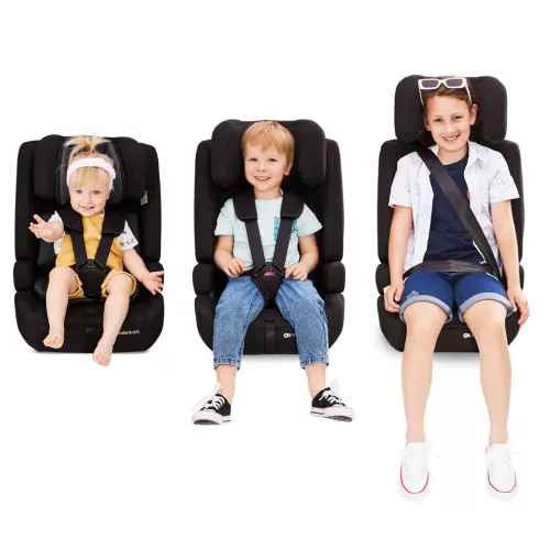 KINDERKRAFT Autósülés Safety fix 2 i-size szürke (76-150 cm)