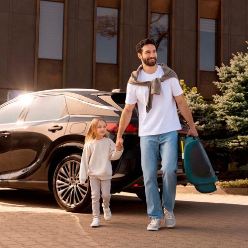 KINDERKRAFT Összecsukható autósülés Unity 2 I-Size (100-150 cm) Tengerészkék