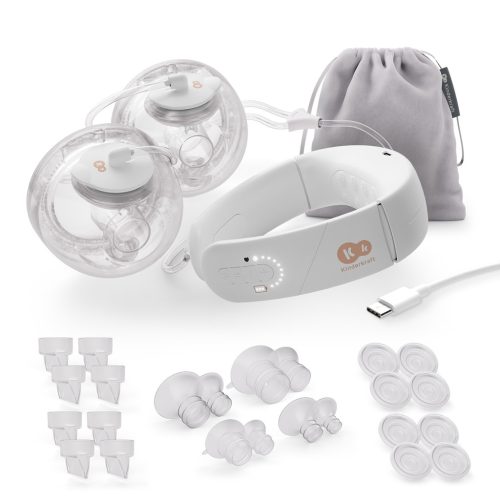 KINDERKRAFT Anyatej szívó készülék nyakmelegítő funkcióval Double Hands-free Gentleneste