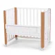 KINDERKRAFT SELECT Koya fa gyermekágy rácsos funkcióval, beleértve a matracot White, Premium