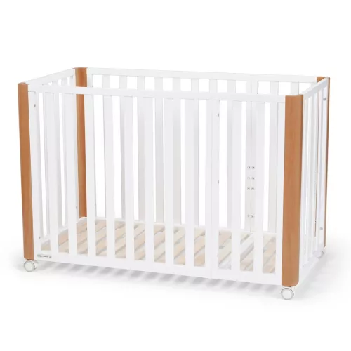 KINDERKRAFT SELECT Koya fa gyermekágy rácsos funkcióval, beleértve a matracot White, Premium