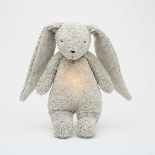 Moonie 2.0 the Organic Humming dallammal és lámpával nyuszi- GRAY
