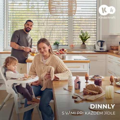 KINDERKRAFT Etetőszék Dinnly 2v1 Beige