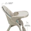 KINDERKRAFT Etetőszék Dinnly 2v1 Beige