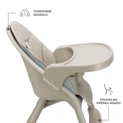KINDERKRAFT Etetőszék Dinnly 2v1 Beige