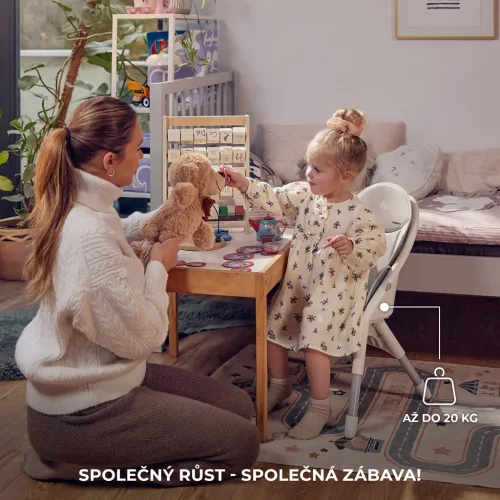 KINDERKRAFT Etetőszék Dinnly 2v1 Beige
