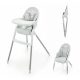 KINDERKRAFT Etetőszék Dinnly 2 az 1-ben Szürke