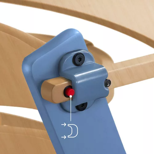 KINDERKRAFT Stolička jedálenská Nordic Breeze s vankúšom