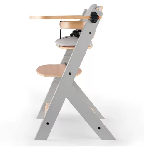 KINDERKRAFT Etetőszék Enock párnázással Grey wooden, Premium