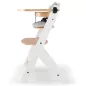   KINDERKRAFT Etetőszék Enock párnázással White wooden, Premium