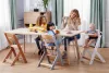 KINDERKRAFT Etetőszék Enock párnázással White wooden, Premium