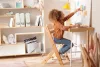 KINDERKRAFT Etetőszék Enock párnázással White wooden, Premium