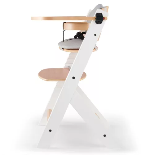 KINDERKRAFT Etetőszék Enock párnázással White wooden, Premium