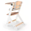 KINDERKRAFT Etetőszék Enock párnázással White wooden, Premium