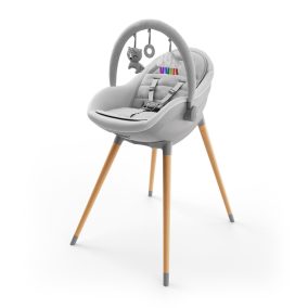   KINDERKRAFT Etetőszék és hintaszék Fini Up 2 az 1-ben Szürke
