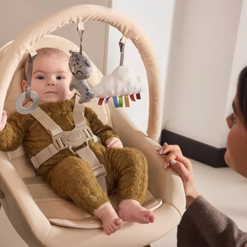 KINDERKRAFT Etetőszék és hintaszék Fini Up 2 az 1-ben Szürke